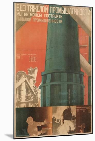 Soviet Factory Poster-null-Mounted Giclee Print
