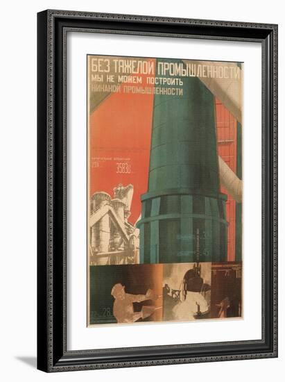 Soviet Factory Poster-null-Framed Giclee Print