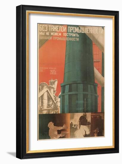 Soviet Factory Poster-null-Framed Giclee Print