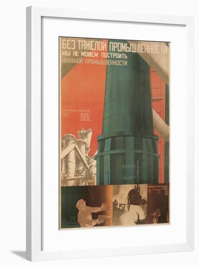 Soviet Factory Poster-null-Framed Giclee Print