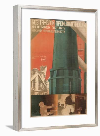 Soviet Factory Poster-null-Framed Giclee Print