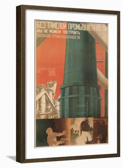 Soviet Factory Poster-null-Framed Giclee Print