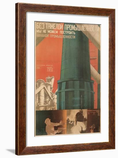 Soviet Factory Poster-null-Framed Giclee Print