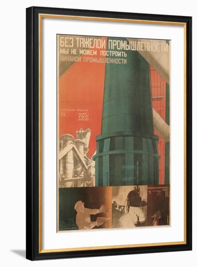 Soviet Factory Poster-null-Framed Giclee Print