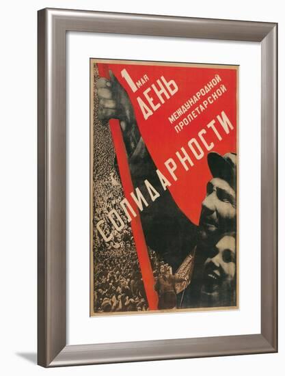 Soviet International Proletariat Solidarity Poster-null-Framed Giclee Print