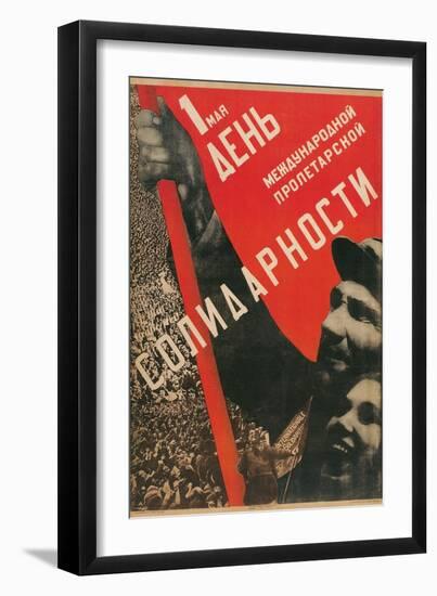 Soviet International Proletariat Solidarity-null-Framed Art Print