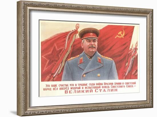 Soviet Military Functionary-null-Framed Art Print