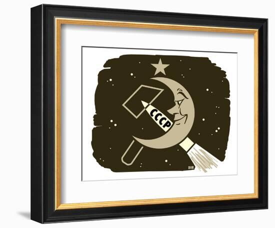 Soviet Moon Exploration, Artwork-Detlev Van Ravenswaay-Framed Photographic Print