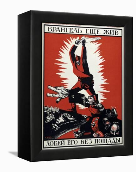 Soviet Political Poster, 1920-Dmitriy Stakhievich Moor-Framed Premier Image Canvas