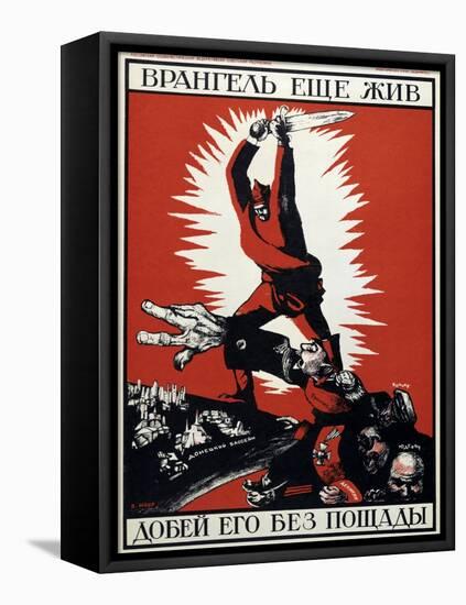 Soviet Political Poster, 1920-Dmitriy Stakhievich Moor-Framed Premier Image Canvas