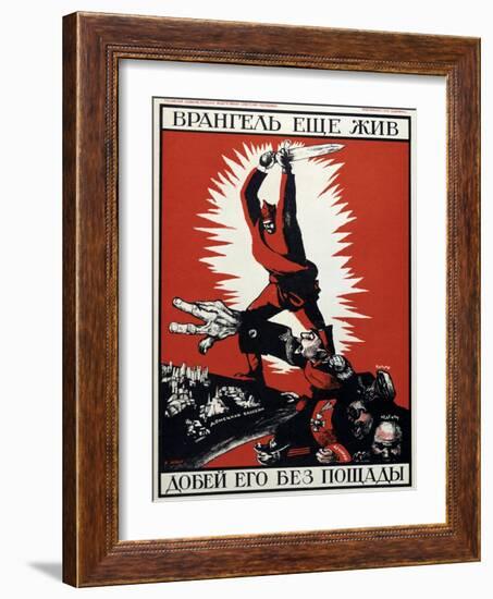 Soviet Political Poster, 1920-Dmitriy Stakhievich Moor-Framed Giclee Print