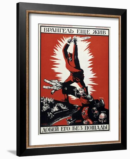 Soviet Political Poster, 1920-Dmitriy Stakhievich Moor-Framed Giclee Print