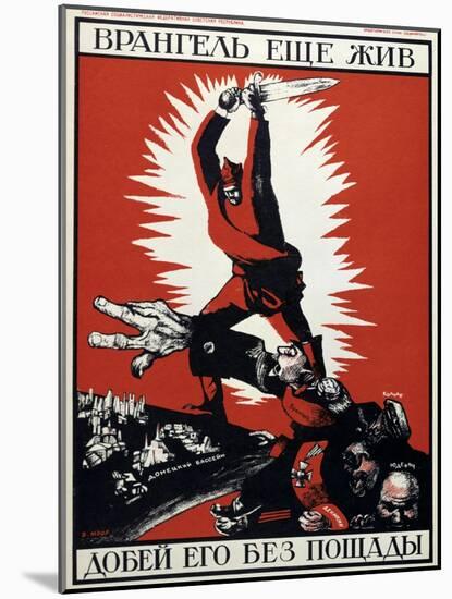 Soviet Political Poster, 1920-Dmitriy Stakhievich Moor-Mounted Giclee Print