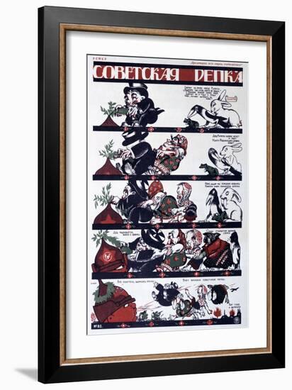 Soviet Political Poster, 1920-Dmitriy Stakhievich Moor-Framed Giclee Print