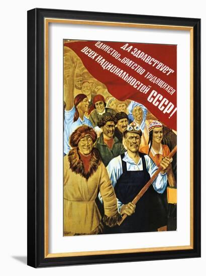 Soviet Political Poster, 1934-null-Framed Giclee Print