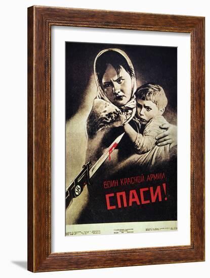 Soviet Poster, 1942-Viktor Koretsky-Framed Giclee Print