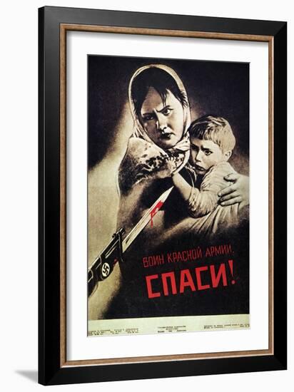 Soviet Poster, 1942-Viktor Koretsky-Framed Giclee Print