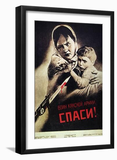 Soviet Poster, 1942-Viktor Koretsky-Framed Giclee Print