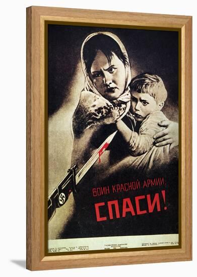 Soviet Poster, 1942-Viktor Koretsky-Framed Premier Image Canvas