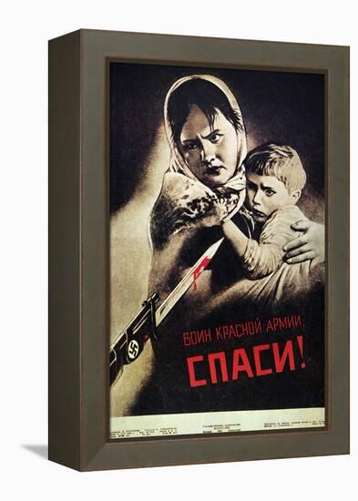 Soviet Poster, 1942-Viktor Koretsky-Framed Premier Image Canvas