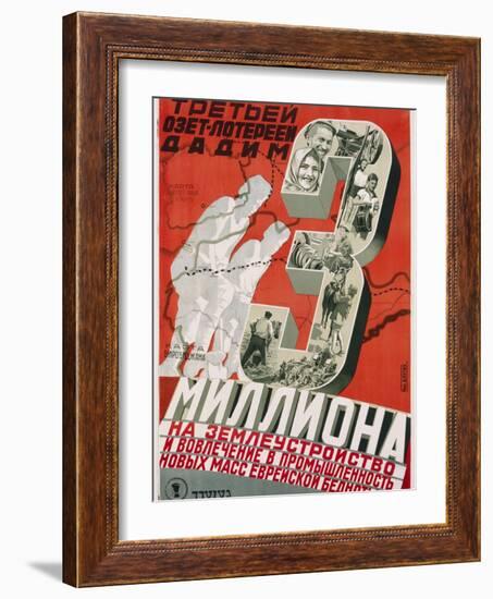 Soviet Poster Championing Land Use and Industry-null-Framed Photographic Print