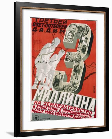 Soviet Poster Championing Land Use and Industry-null-Framed Photographic Print