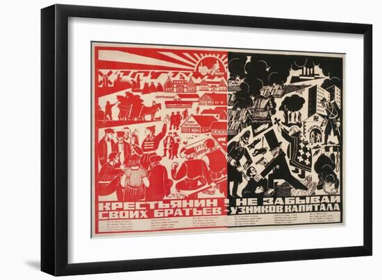 Soviet Propaganda Poster-null-Framed Giclee Print