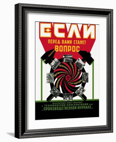 Soviet Technical Magazine-null-Framed Art Print