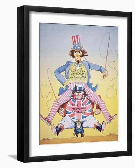 Soviet View of the American and British Capitalist Systems, 1951-null-Framed Giclee Print