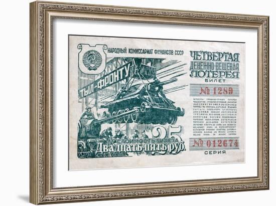 Soviet War Bond-null-Framed Giclee Print