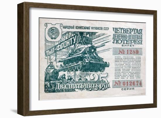 Soviet War Bond-null-Framed Giclee Print