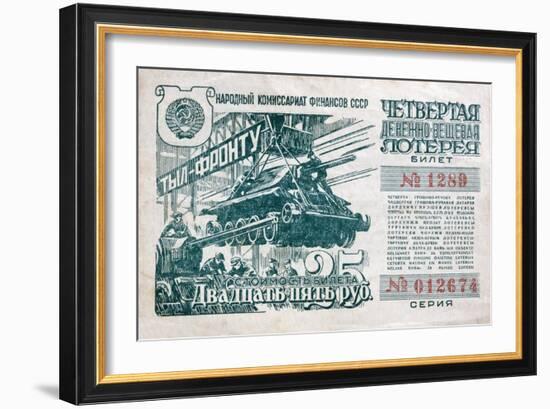 Soviet War Bond-null-Framed Giclee Print