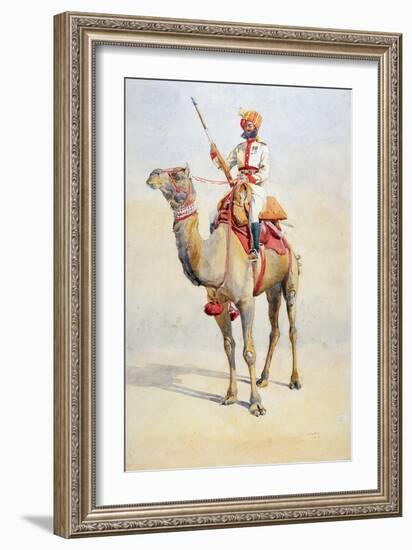 Sowar of the Bikanir Camel Corps, Illustration for 'Armies of India' by Major G.F. MacMunn,…-Alfred Crowdy Lovett-Framed Giclee Print