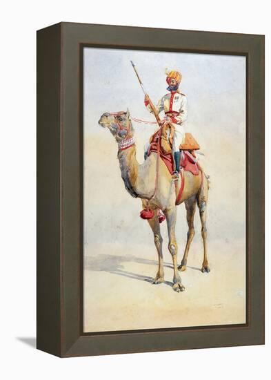 Sowar of the Bikanir Camel Corps, Illustration for 'Armies of India' by Major G.F. MacMunn,…-Alfred Crowdy Lovett-Framed Premier Image Canvas