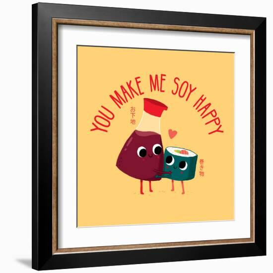 Soy Happy-Michael Buxton-Framed Art Print