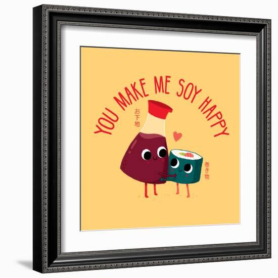 Soy Happy-Michael Buxton-Framed Art Print