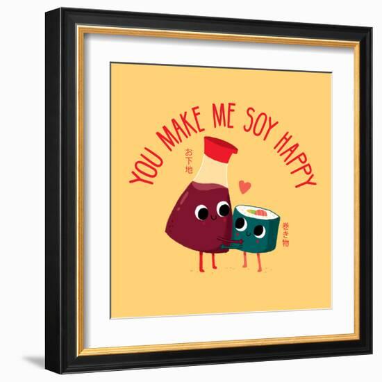 Soy Happy-Michael Buxton-Framed Art Print