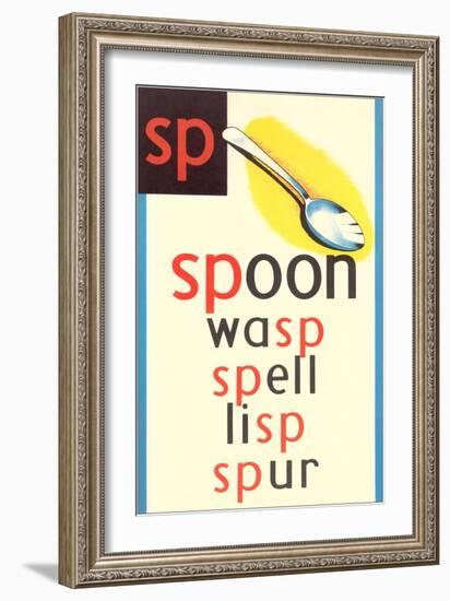 SP for Spoon-null-Framed Art Print