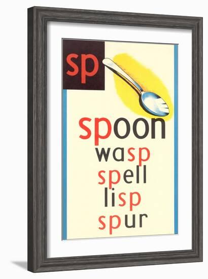 SP for Spoon-null-Framed Art Print