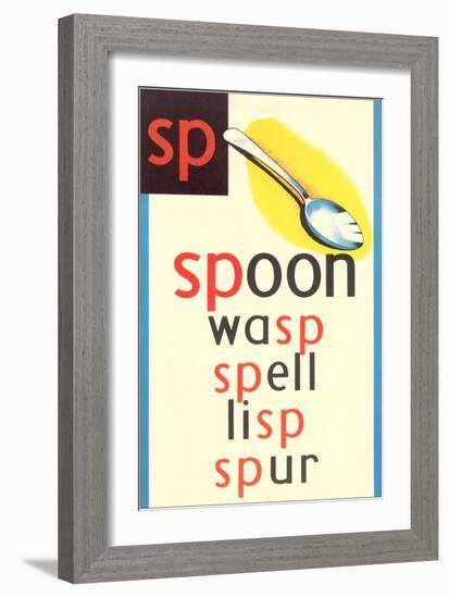 SP for Spoon-null-Framed Art Print