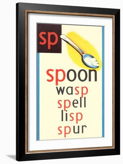 SP for Spoon-null-Framed Art Print