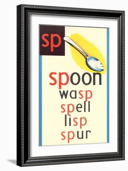 SP for Spoon-null-Framed Art Print