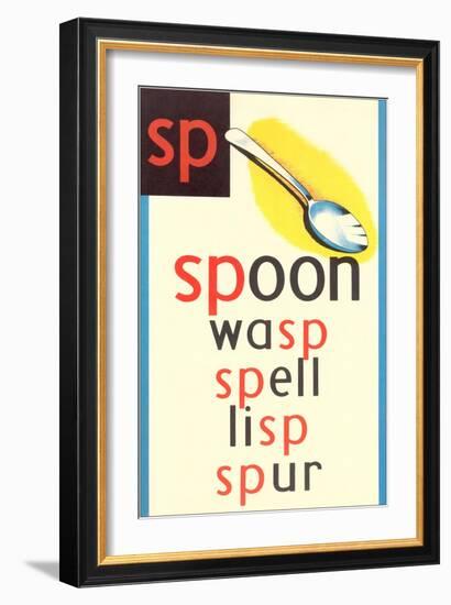 SP for Spoon-null-Framed Art Print