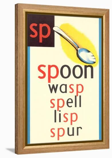 SP for Spoon-null-Framed Stretched Canvas