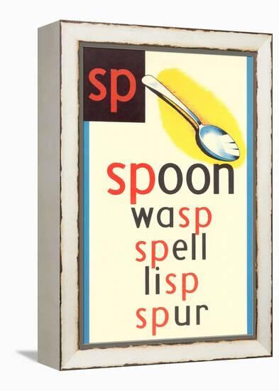 SP for Spoon-null-Framed Stretched Canvas