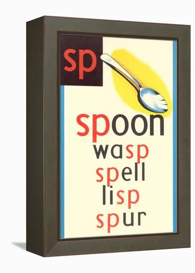 SP for Spoon-null-Framed Stretched Canvas