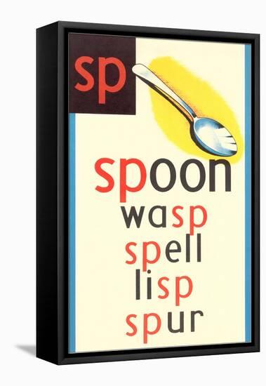 SP for Spoon-null-Framed Stretched Canvas