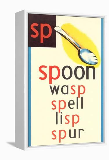 SP for Spoon-null-Framed Stretched Canvas