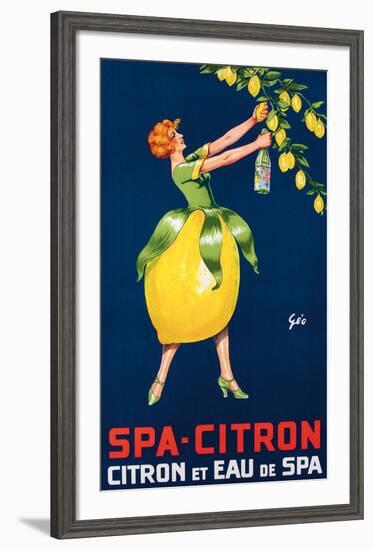 Spa-Citron,Citron et Eau de Spa, ca. 192-null-Framed Art Print