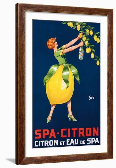 Spa-Citron,Citron et Eau de Spa, ca. 192-null-Framed Art Print